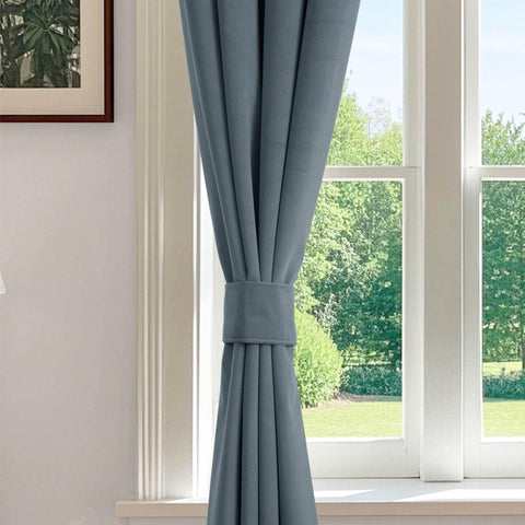 223 Premium 100% Blackout Velvet Drape 280gsm Pinch Pleat - Cololeaf -- #7 Beige
