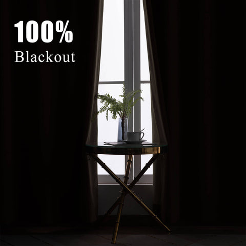 223 Premium 100% Blackout Velvet Drape, 280gsm Polyester Multiple Headers 1 Panel