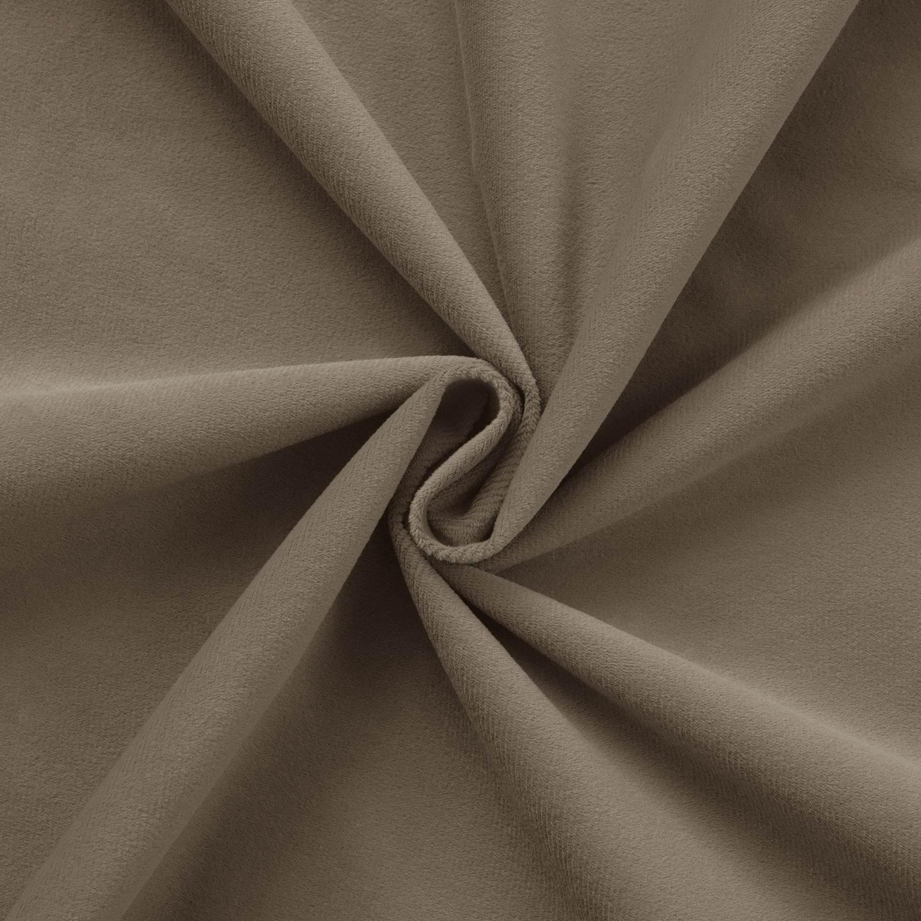223 Premium 100% Blackout Velvet Drape 280gsm Pinch Pleat - Cololeaf -- #7 Beige