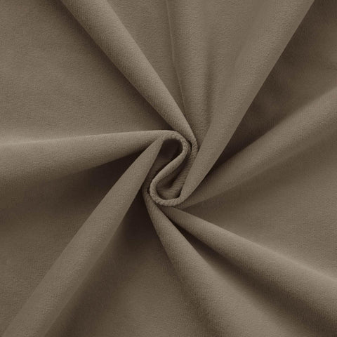 223 Premium 100% Blackout Velvet Drape 280gsm Pinch Pleat - Cololeaf -- #7 Beige