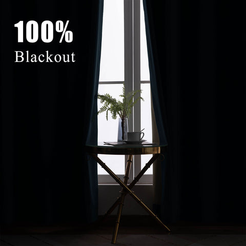 223 Premium 100% Blackout Velvet Drape, 280gsm Polyester Multiple Headers 1 Panel