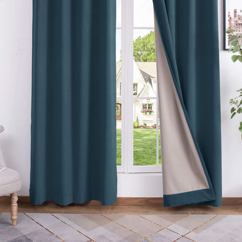 223 Premium 100% Blackout Velvet Drape, 280gsm Polyester Multiple Headers 1 Panel