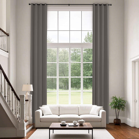 223 Extra Long 100% Blackout Velvet Drape, 280gsm Lightweight Polyester Grommet 1 Panel