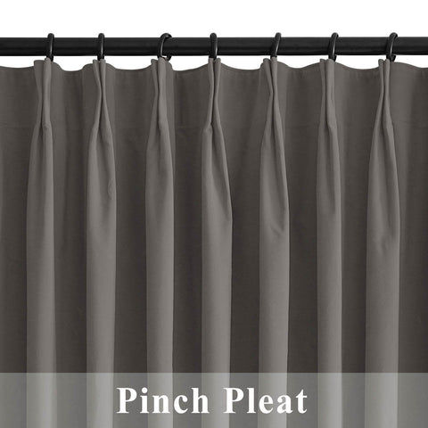 223 Premium 100% Blackout Velvet Drape 280gsm Pinch Pleat - Cololeaf -- #7 Beige