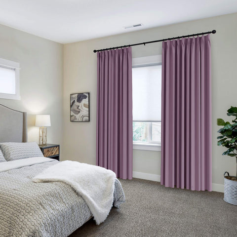 223 Soft Velvet Drape 100% Blackout for Home Theater Flat Hooks 1 Panel
