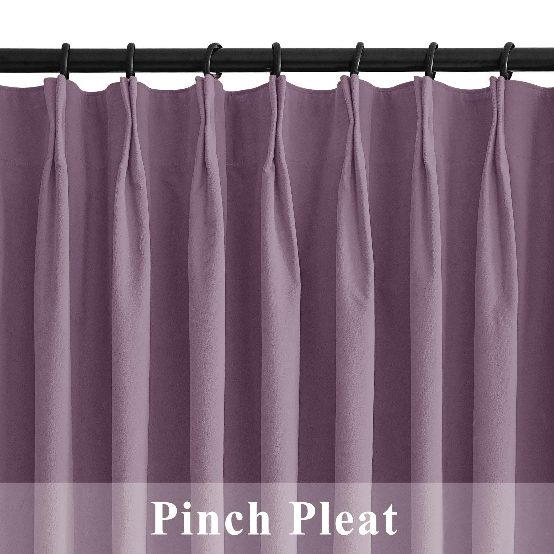223 Premium 100% Blackout Velvet Drape 280gsm Pinch Pleat - Cololeaf -- #7 Beige