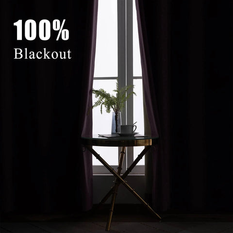 223 Premium 100% Blackout Velvet Drape 280gsm Pinch Pleat - Cololeaf -- #7 Beige