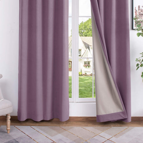 223 Premium 100% Blackout Velvet Drape, 280gsm Polyester Multiple Headers 1 Panel