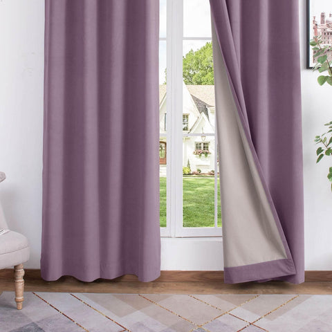 223 Premium 100% Blackout Velvet Drape 280gsm Pinch Pleat - Cololeaf -- #7 Beige