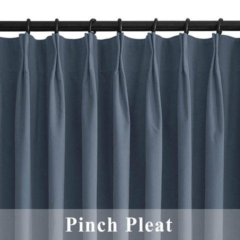 223 Premium 100% Blackout Velvet Drape 280gsm Pinch Pleat - Cololeaf -- #7 Beige