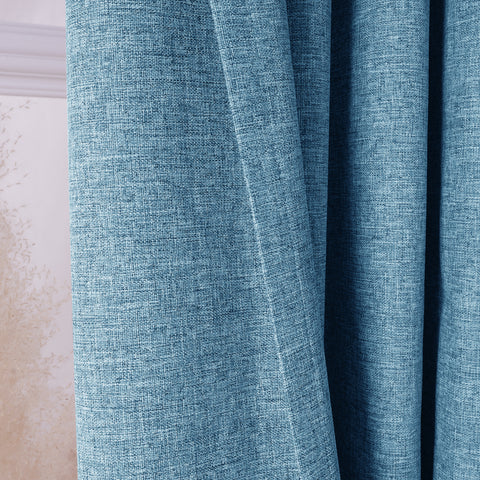 3009 Reversible 100% Blackout Linen Blend Curtain Pinch Pleat 1 Panel