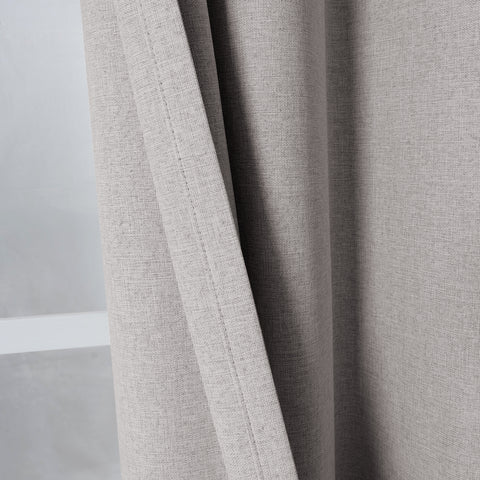 3009 Reversible 100% Blackout Linen Blend Curtain Pinch Pleat 1 Panel
