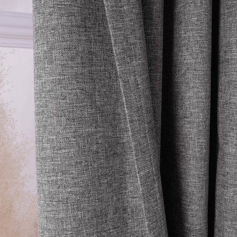 3009 Reversible 100% Blackout Linen Blend Curtain Pinch Pleat 1 Panel