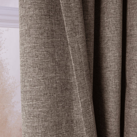 3009 Reversible 100% Blackout Linen Blend Curtain Pinch Pleat 1 Panel