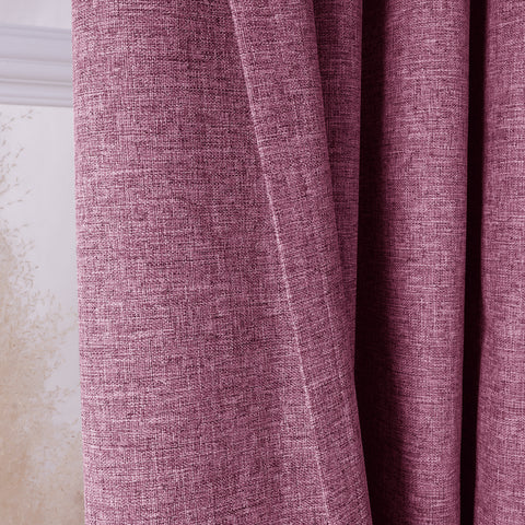 3009 Reversible 100% Blackout Linen Blend Curtain Pinch Pleat 1 Panel