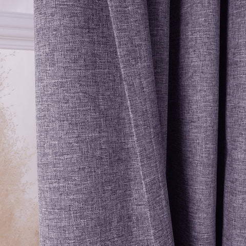 3009 Reversible 100% Blackout Linen Blend Curtain Pinch Pleat 1 Panel