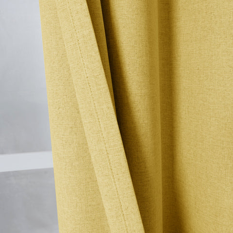 3009 Reversible 100% Blackout Linen Blend Curtain Pinch Pleat 1 Panel