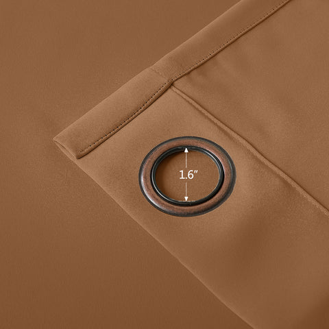 Regal Flame Retardant Fire Resistant Curtains Thermal Insulated Blackout for Office, Hotel, School Grommet 1 Panel