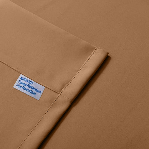 Regal Flame Retardant Fire Resistant Curtains Thermal Insulated Blackout for Office, Hotel, School Grommet 1 Panel