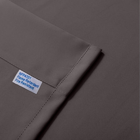 Regal Flame Retardant Fire Resistant Curtains Thermal Insulated Blackout for Office, Hotel, School Grommet 1 Panel