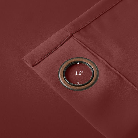 Regal Flame Retardant Fire Resistant Curtains Thermal Insulated Blackout for Office, Hotel, School Grommet 1 Panel