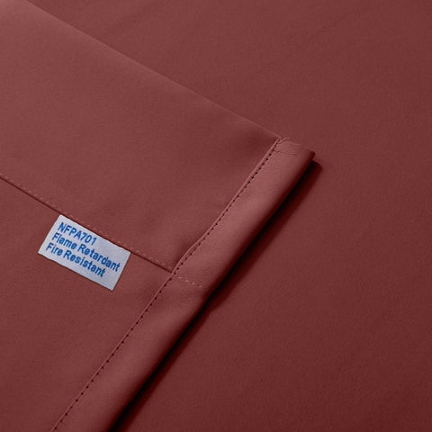 Regal Flame Retardant Fire Resistant Curtains Thermal Insulated Blackout for Office, Hotel, School Grommet 1 Panel