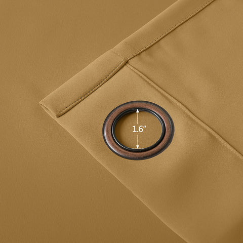 Regal Flame Retardant Fire Resistant Curtains Thermal Insulated Blackout for Office, Hotel, School Grommet 1 Panel