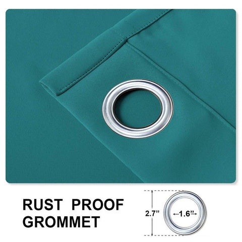 Rose Extra Wide Outdoor Curtains Waterproof Thermal Insulated Blackout Top Grommet - Cololeaf -- Beige