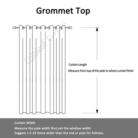 MJ11 Extra Long Soft Velvet Blackout Drapes For Loft Living Room Grommet - Cololeaf -- 1# Off White