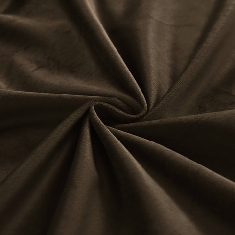 MJ11 Extra Long Soft Velvet Blackout Drapes For Loft Living Room Grommet 1 Panel