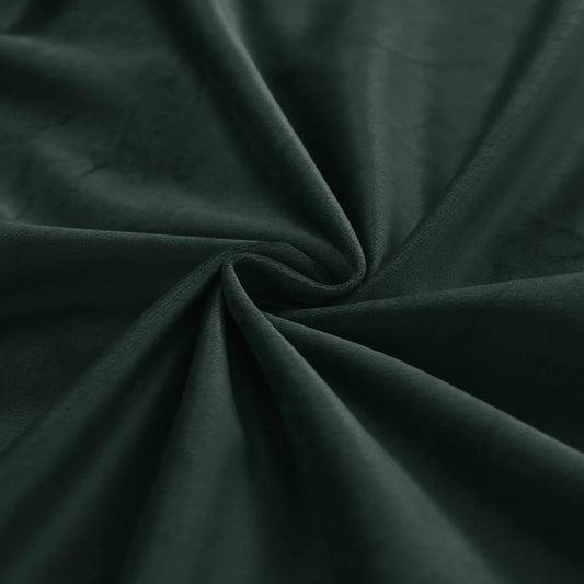 MJ11 Soft Soundproof Luxury Velvet Blackout Drapes Back Tab and Rod Pocket 2 In 1 - Cololeaf -- 107# Moss