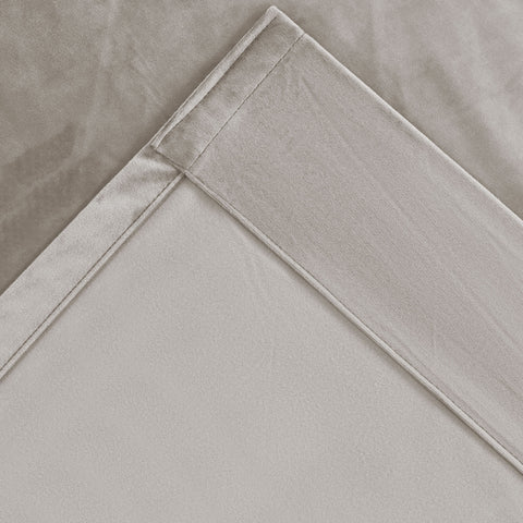 MJ11 Soft Soundproof Luxury Velvet Blackout Drapes Back Tab and Rod Pocket 2 In 1 (1 Panel)
