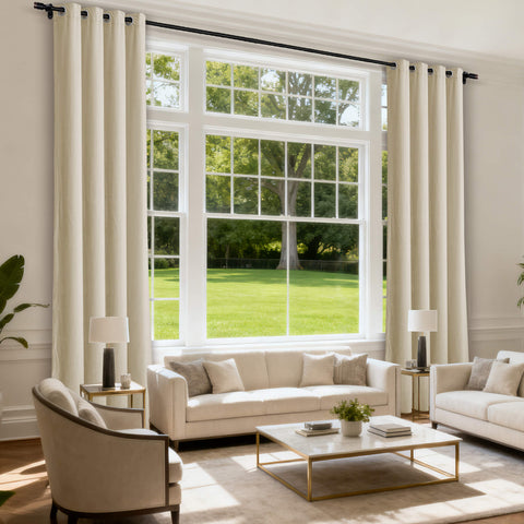 MJ11 Soft Velvet Blackout Drapes For Living Room Bedroom Grommet 1 Panel