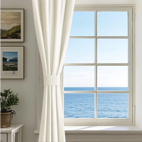 MJ11 Soft Velvet Blackout Drapes For Living Room Bedroom Grommet 1 Panel