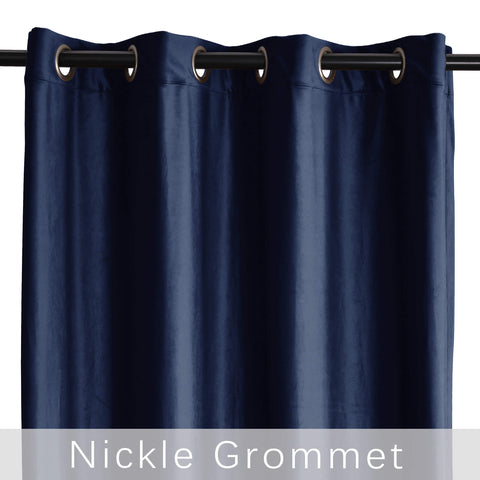 MJ11 Soft Velvet Blackout Drapes For Living Room Bedroom Grommet 1 Panel