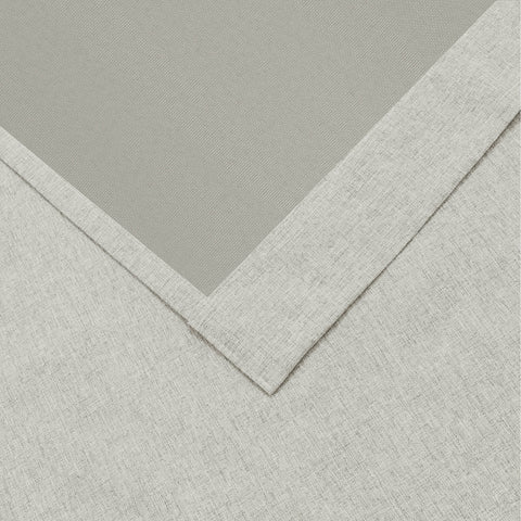 OY19S Soft Linen Blend Blackout Curtains 220GSM Flat Hooks 1 Panel