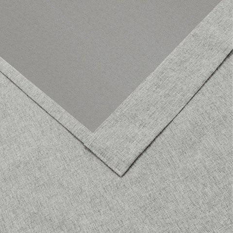 OY19S Soft Linen Blend Blackout Curtains Grommets 1 Panel