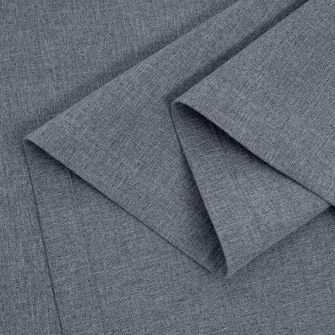OY66 Ultra-Soft Blackout Double-Sided Lightweight Linen Curtain Pinch Pleat 1 Panel