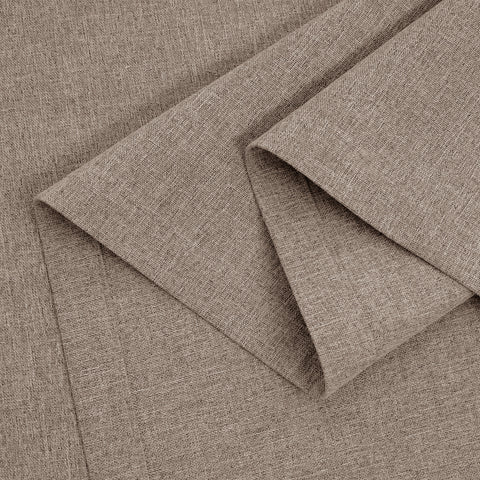 OY66 Ultra-Soft Blackout Double-Sided Lightweight Linen Curtain Pinch Pleat 1 Panel