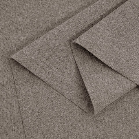 OY66 Ultra-Soft Blackout Double-Sided Lightweight Linen Curtain Pinch Pleat 1 Panel