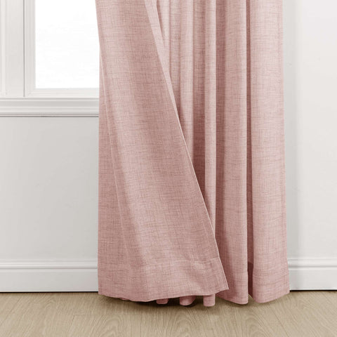 TW04 Linen Textured Light Filtering Sheer Curtain Pinch Pleat