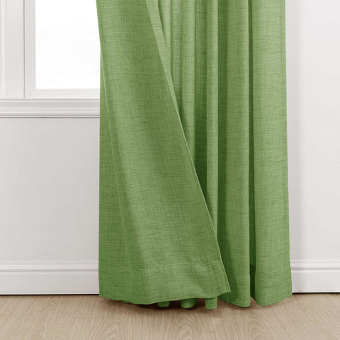 TW04 Linen Textured Light Filtering Sheer Curtain Pinch Pleat