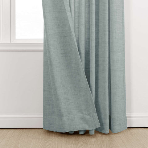 TW04 Linen Textured Light Filtering Sheer Curtain Pinch Pleat