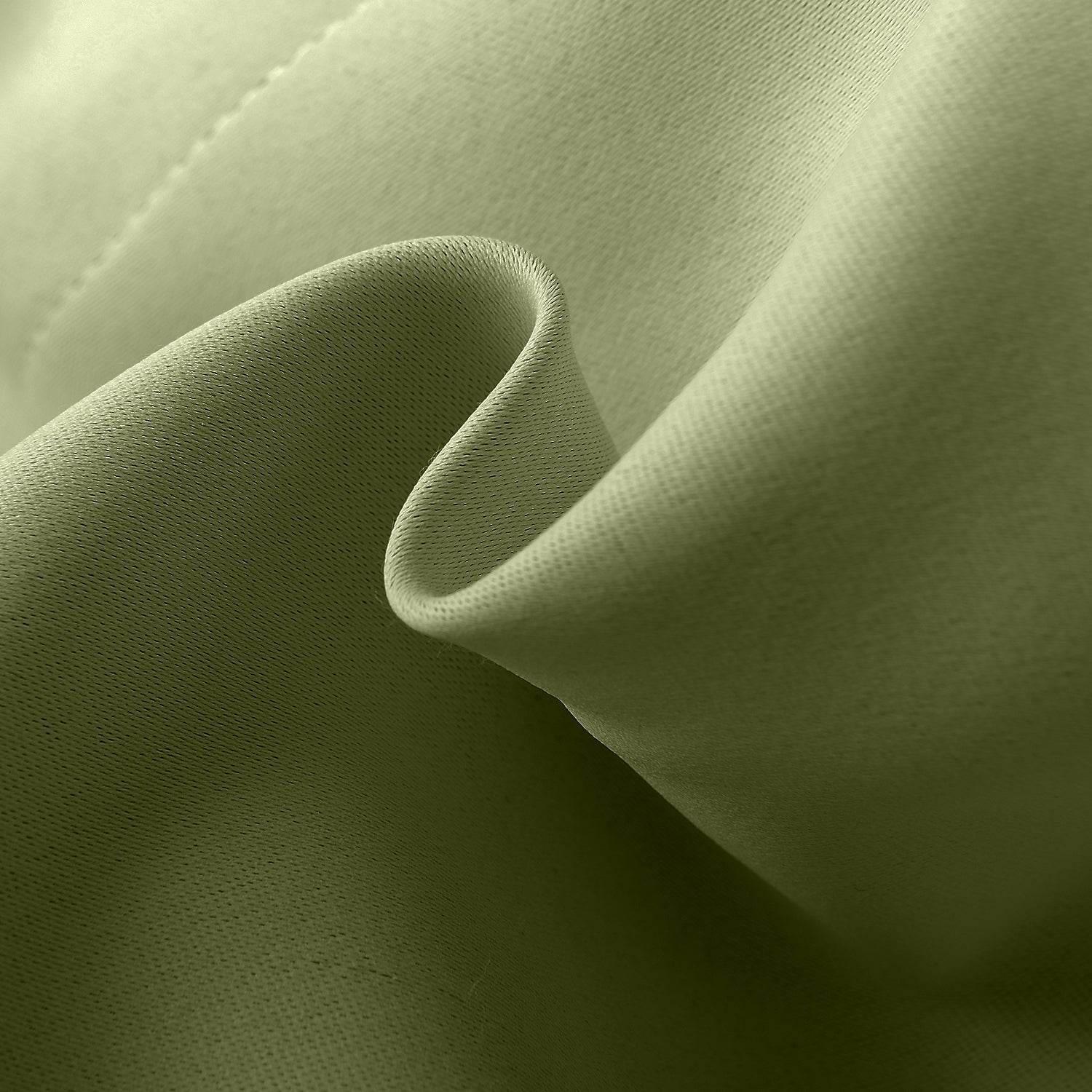 Rose Outdoor Curtains Waterproof Thermal Insulated Blackout Grommets At The Top and Bottom - Cololeaf -- Olive
