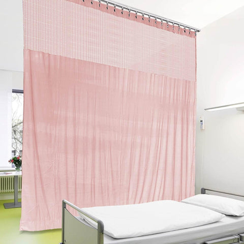 Medical Privacy Curtains Breathable Fabric Grommet for Hospital & Clinic NFPA-701 - Cololeaf -- T19 White
