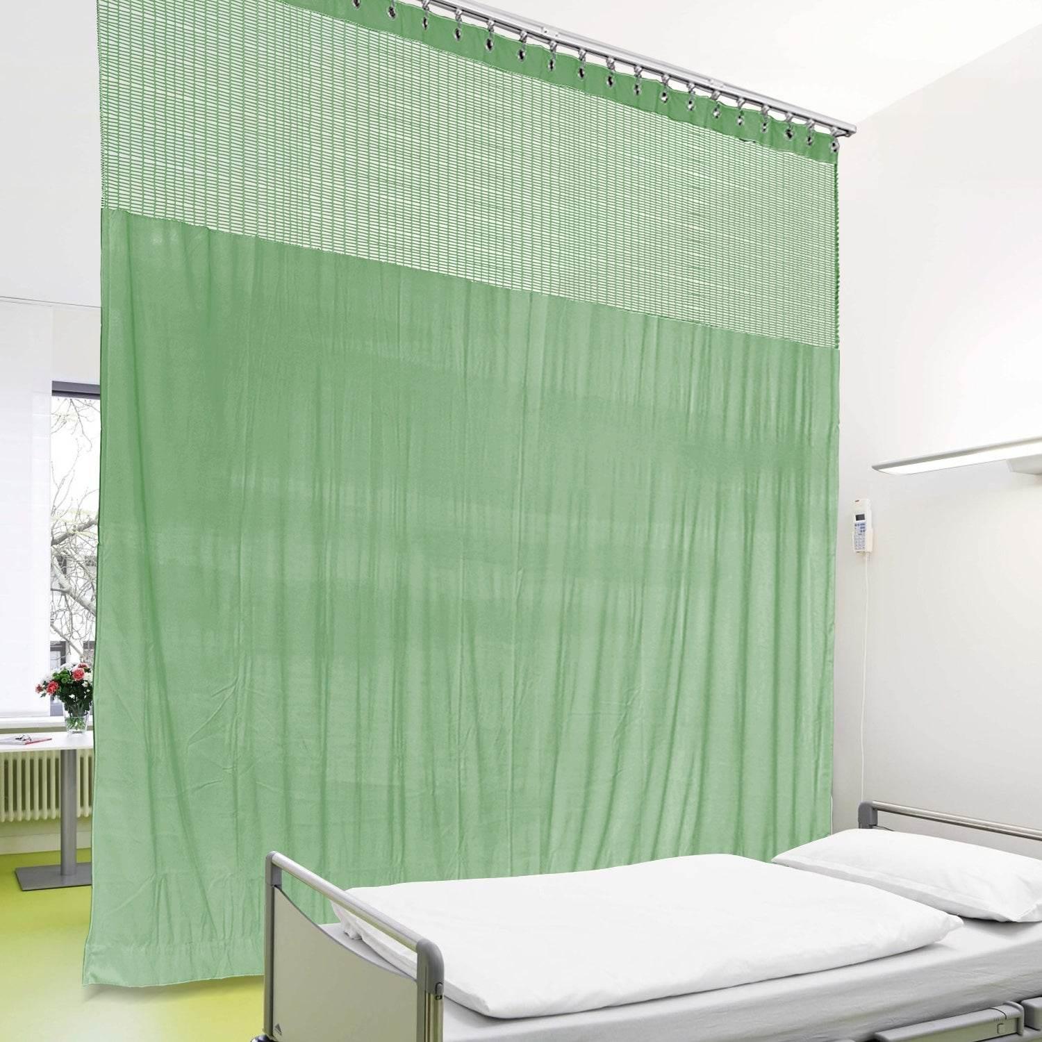 Medical Privacy Curtains Breathable Fabric Grommet for Hospital & Clinic NFPA-701 - Cololeaf -- T19 White